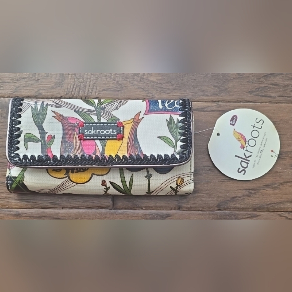 Sakroots Tri Fold Wallet - New With Tags